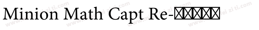 Minion Math Capt Re字体转换